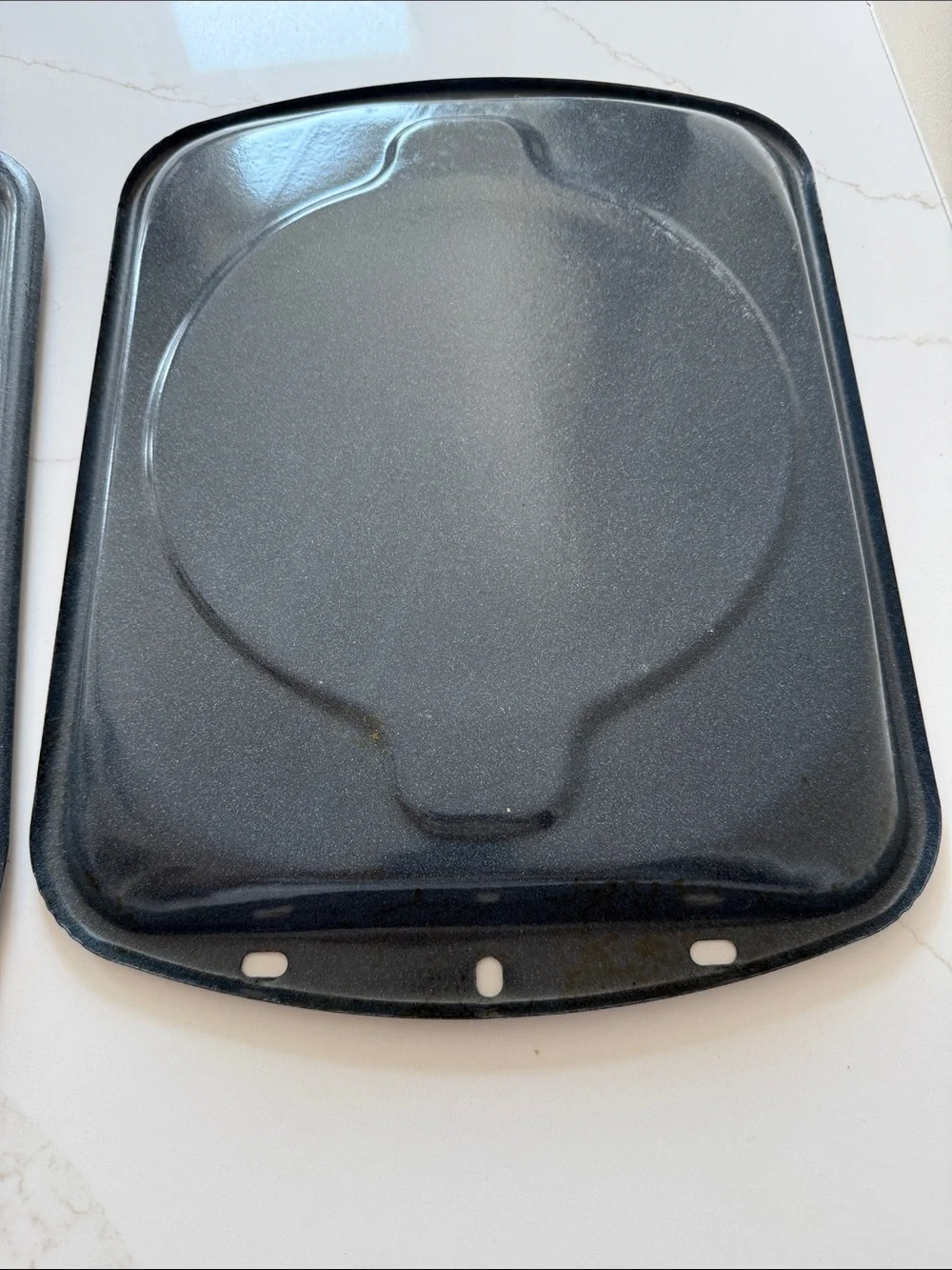 Vintage 2 piece Nonstick Grill/Drip Broiler Tray for Oven in Dark Gray